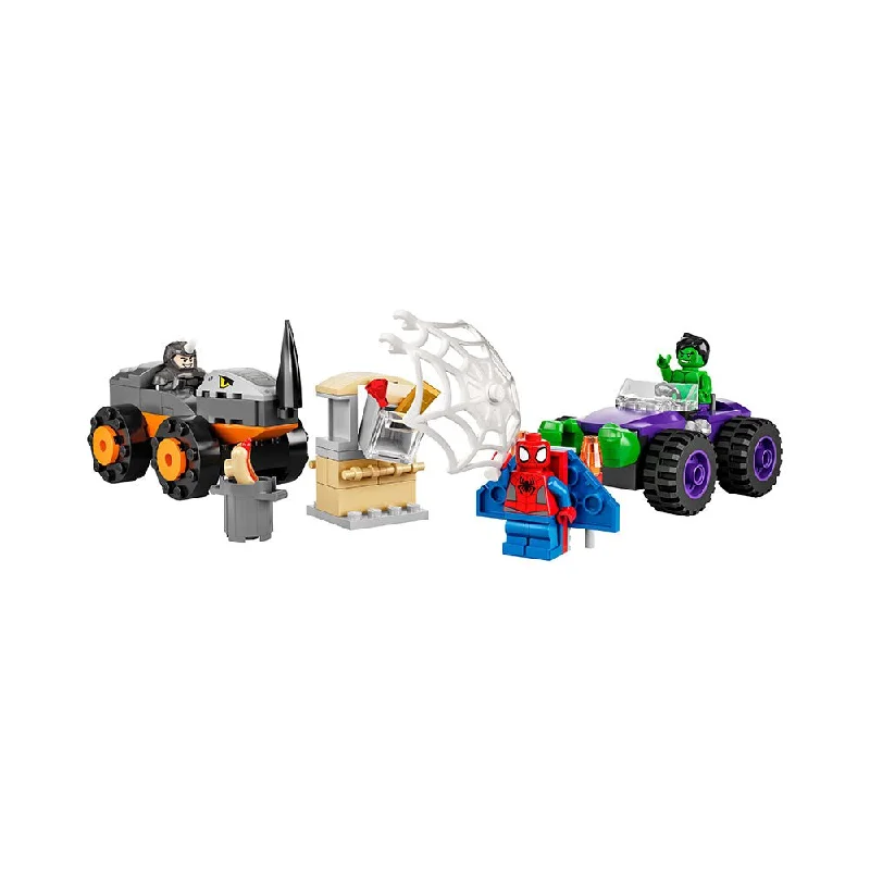 LEGO Marvel Spidey And His Amazing Friends Hulk vs. Rhino Truck Showdown 10782 (110 Pieces)