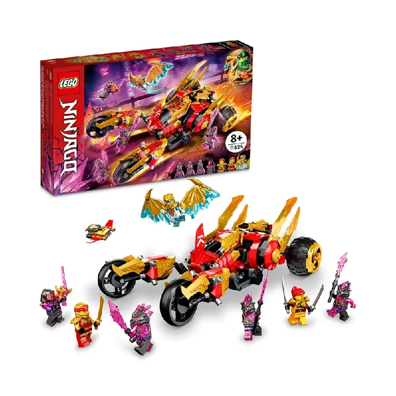 LEGO NINJAGO Kai’s Golden Dragon Raider 71773 Building Kit (624 Pieces)