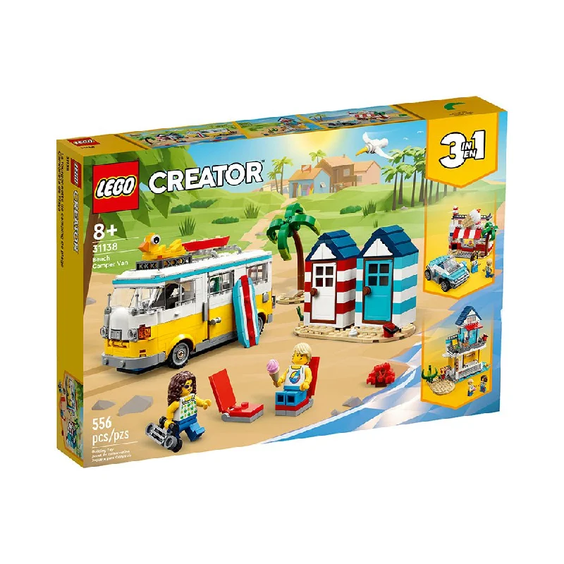 LEGO Creator Beach Camper Van 31138  Building Set (556 Pieces)