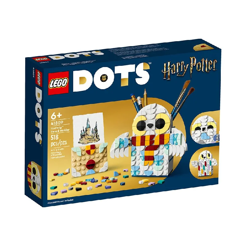 LEGO DOTS Hedwig Pencil Holder 41809 DIY Craft Kit (518 Pieces)