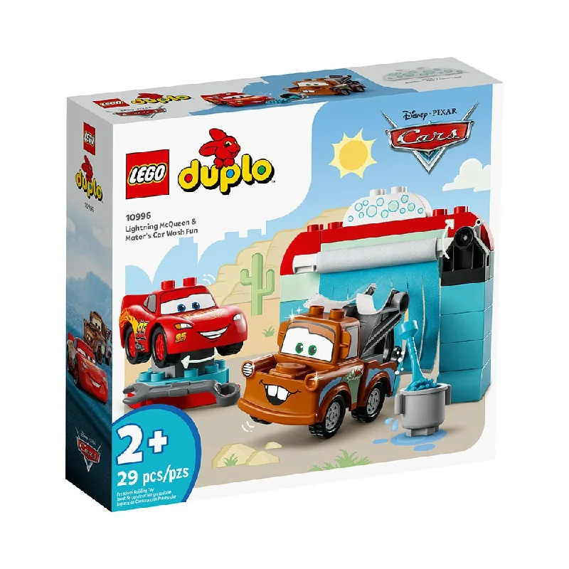 LEGO DUPLO  Disney and Pixar’s Cars Lightning McQueen & Mater’s Car Wash Fun 10996 (29 Pieces)