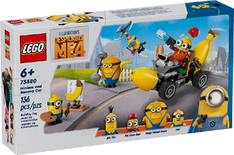 LEGO Despicable Me 4 Minions & Banana Car Toy 75580
