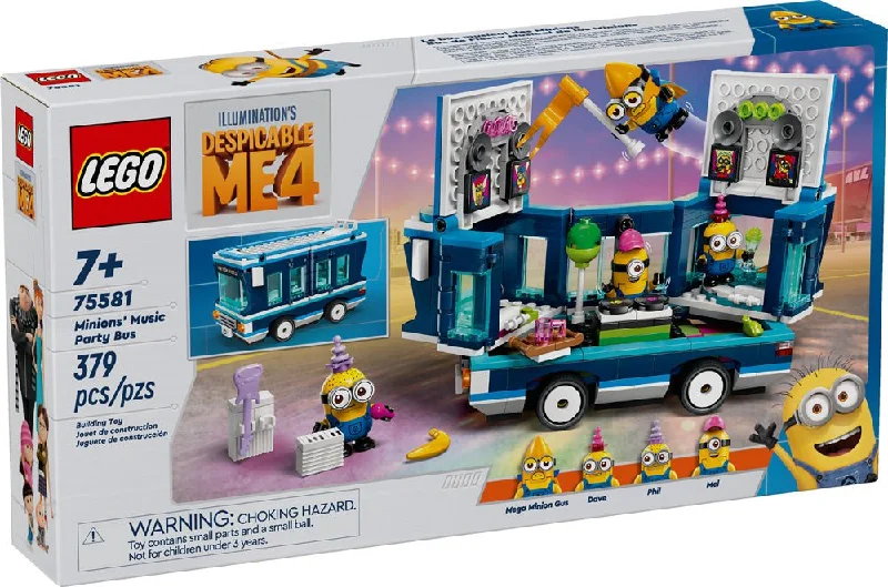 LEGO Despicable Me 4 Minions’ Music Party Bus 75581