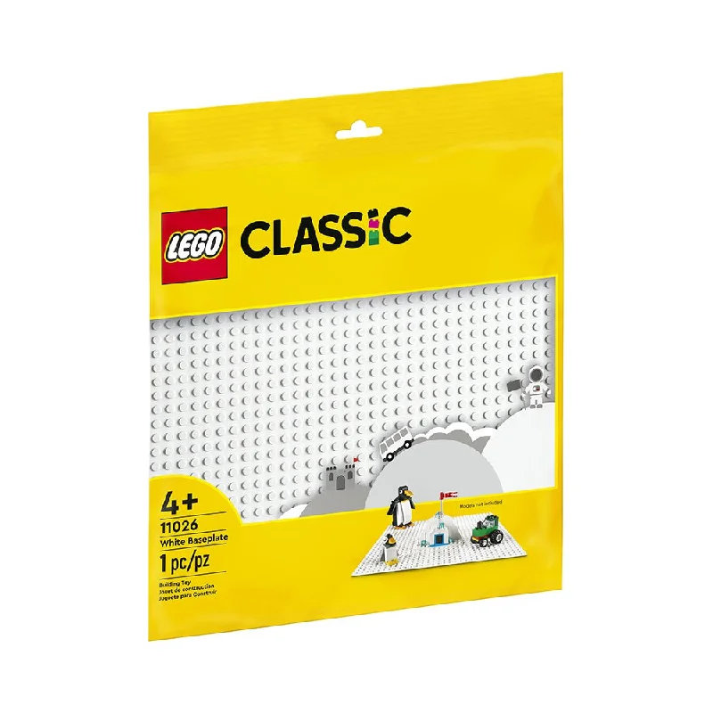 LEGO Classic White Baseplate 11026 Building Kit for Kids (1 Piece)