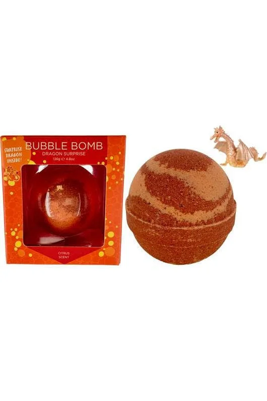 Bubble Bath Bomb with a Dragon Surprise Toy inside