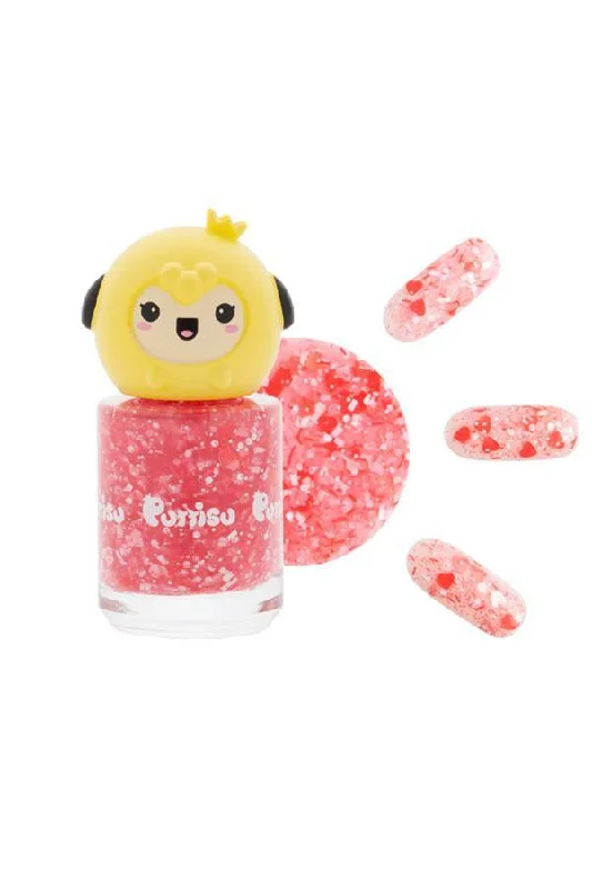 Glitter Nail - Pink Flower Garden